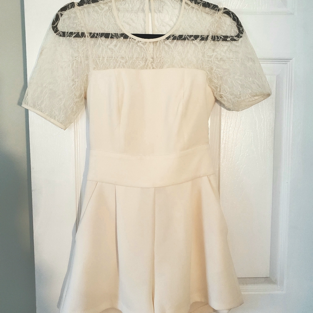 White Lace Romper